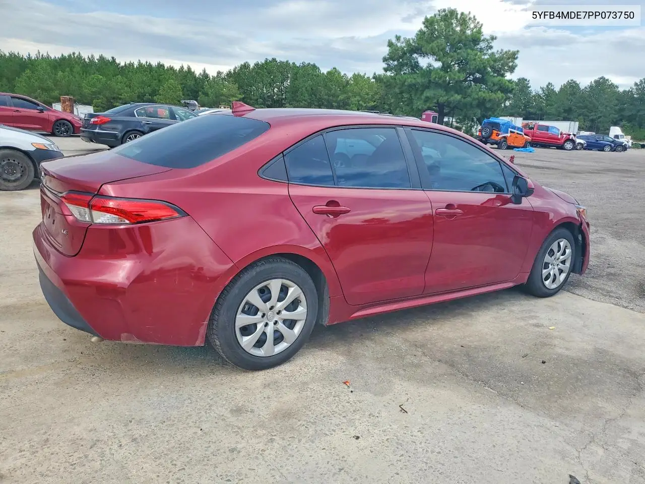 2023 Toyota Corolla Le VIN: 5YFB4MDE7PP073750 Lot: 60786126