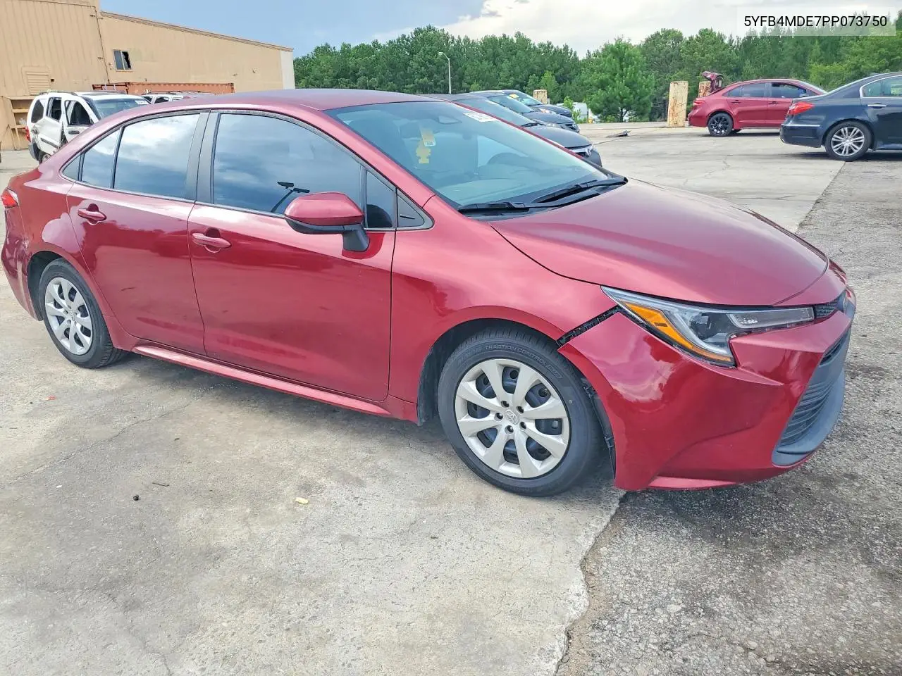 2023 Toyota Corolla Le VIN: 5YFB4MDE7PP073750 Lot: 60786126