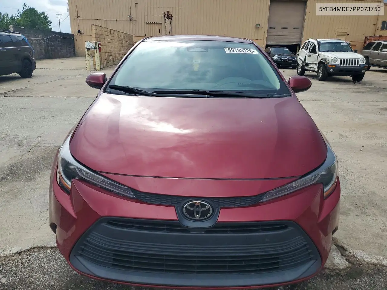 2023 Toyota Corolla Le VIN: 5YFB4MDE7PP073750 Lot: 60786126
