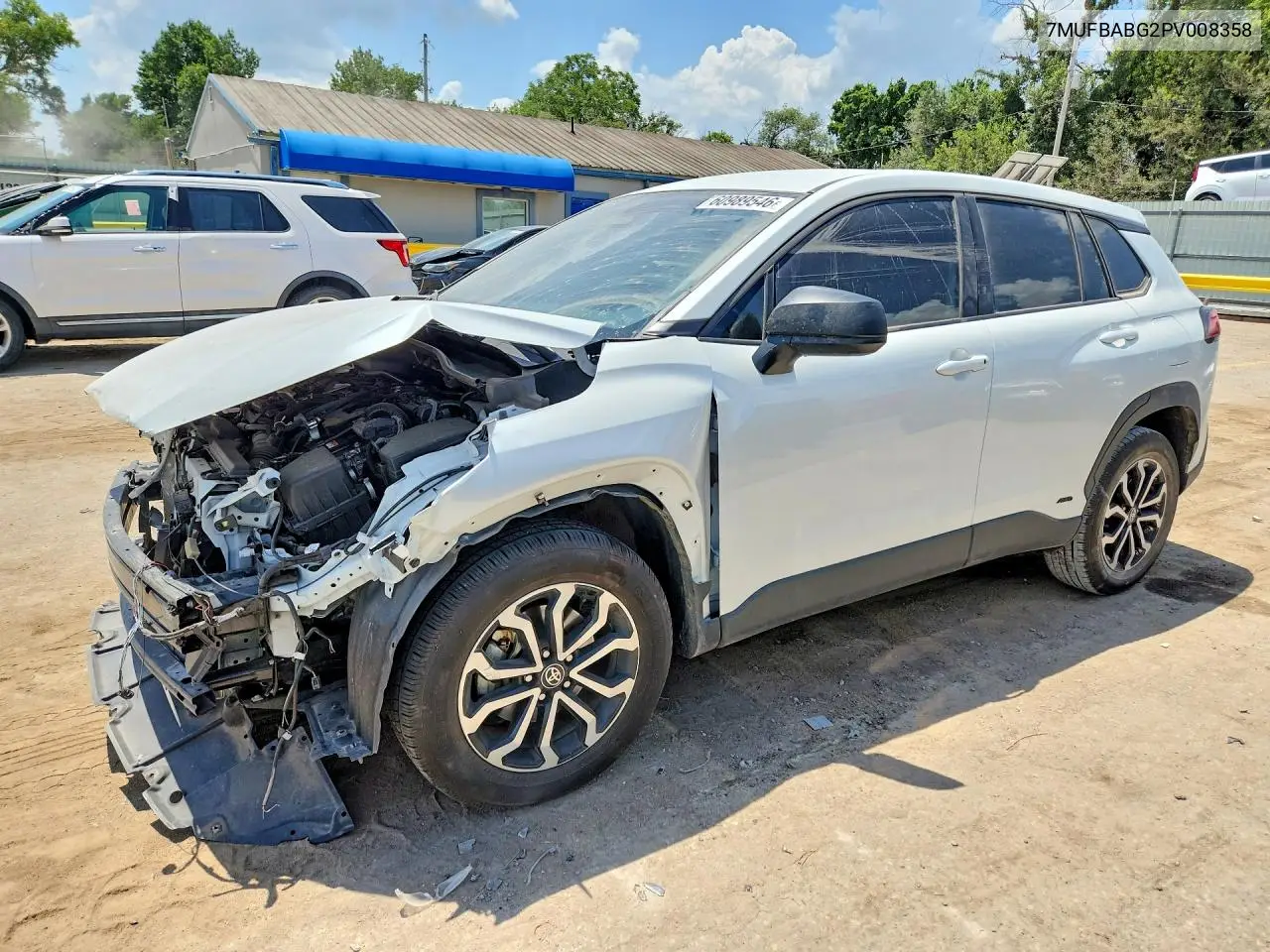 2023 Toyota Corolla Cross Hybrid S VIN: 7MUFBABG2PV008358 Lot: 60989546