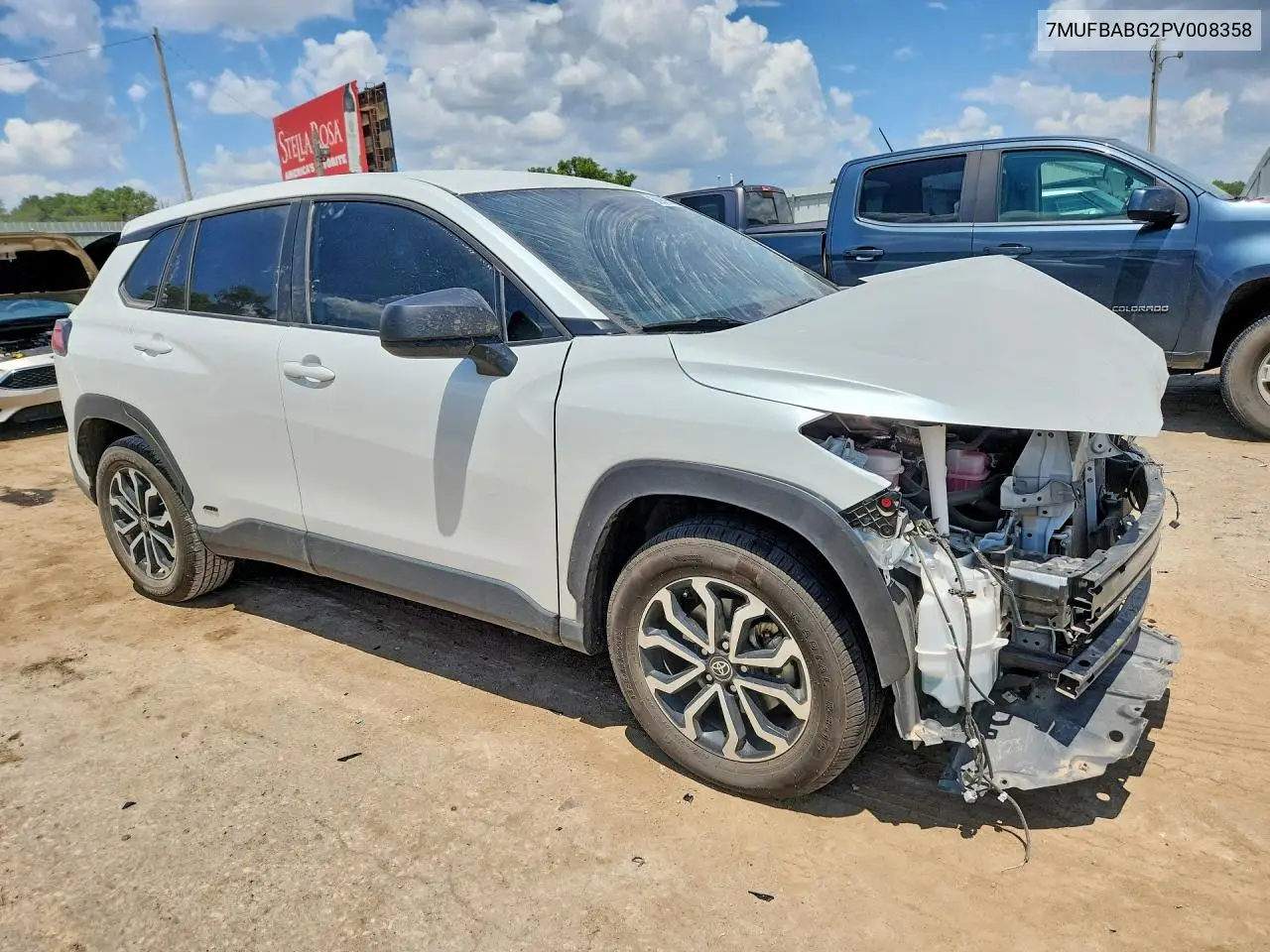 2023 Toyota Corolla Cross Hybrid S VIN: 7MUFBABG2PV008358 Lot: 60989546