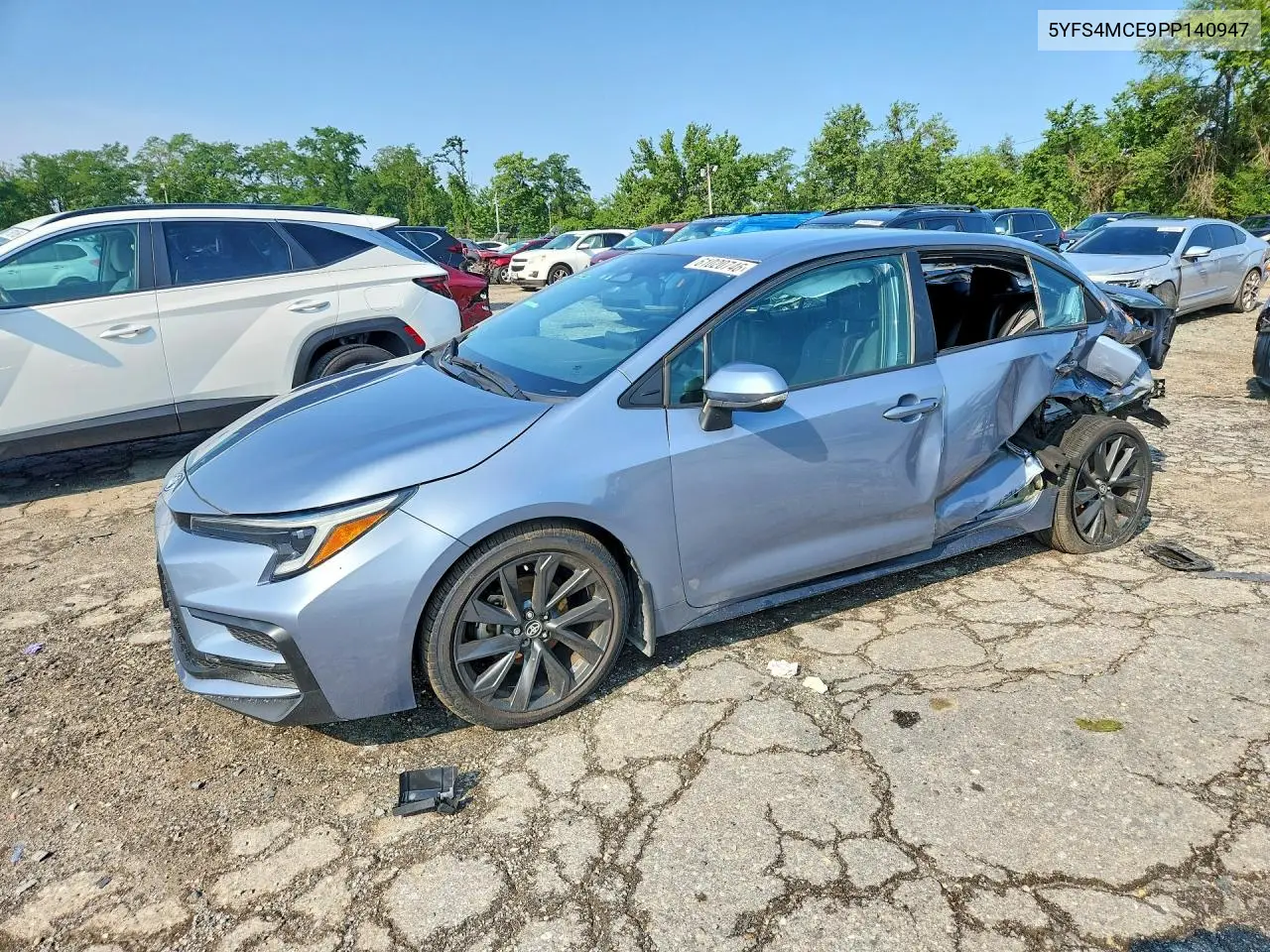 2023 Toyota Corolla Se VIN: 5YFS4MCE9PP140947 Lot: 61020746