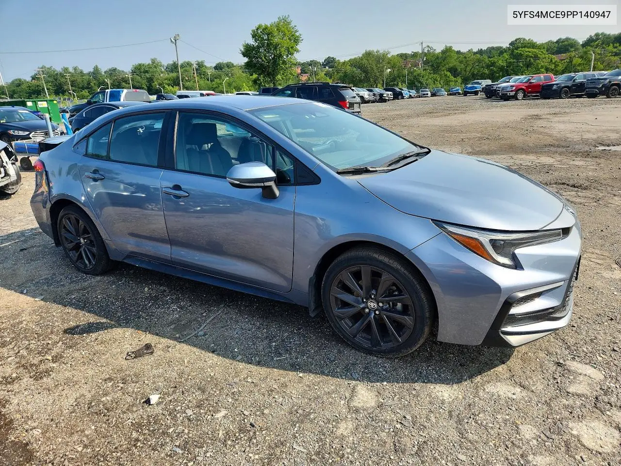 2023 Toyota Corolla Se VIN: 5YFS4MCE9PP140947 Lot: 61020746