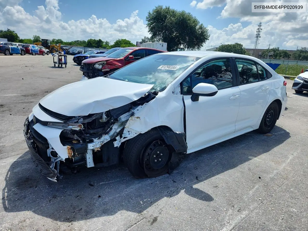 2023 Toyota Corolla Le VIN: 5YFB4MDE4PP020939 Lot: 61298386