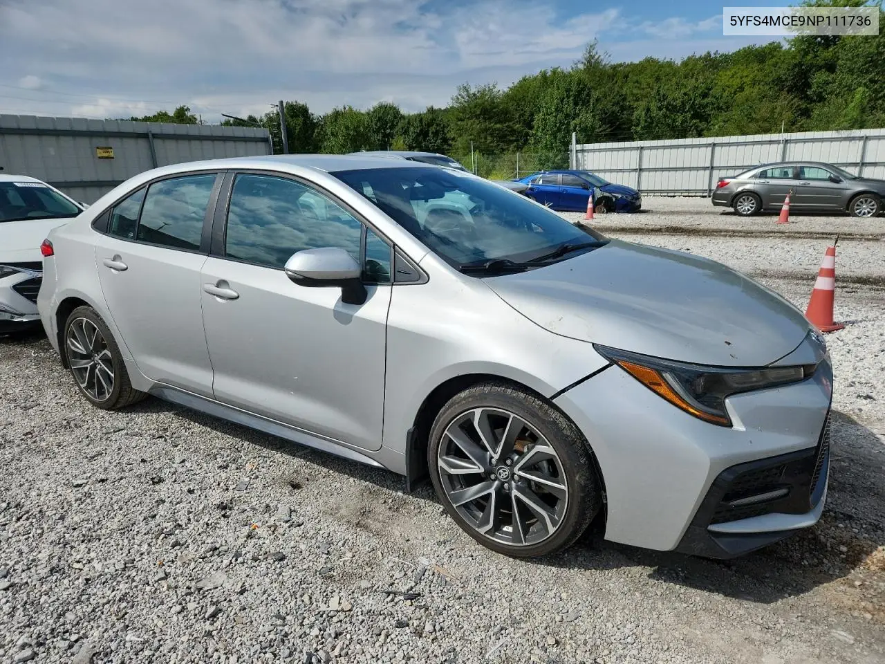 5YFS4MCE9NP111736 2022 Toyota Corolla Se