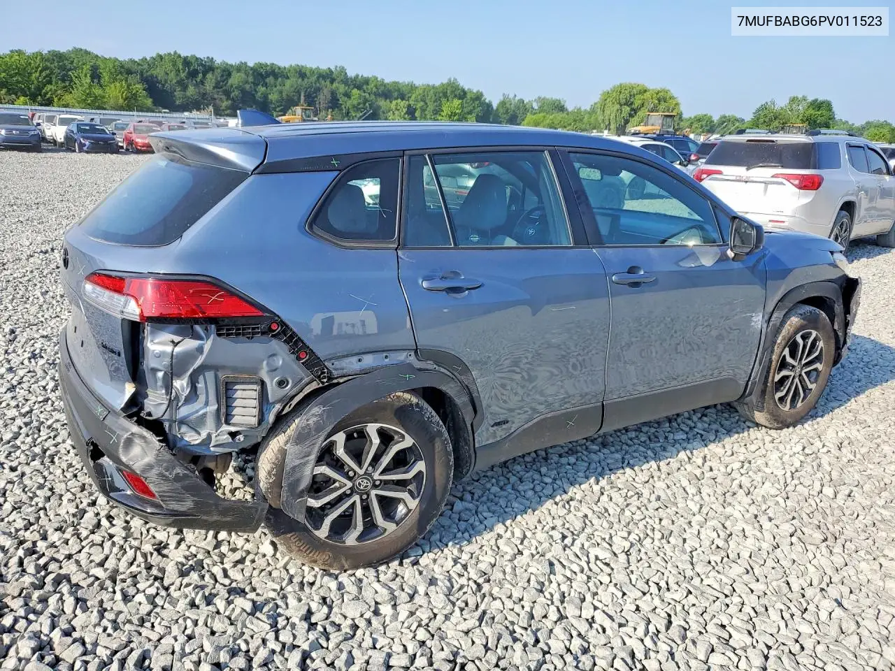 2023 Toyota Corolla Cross Hybrid S VIN: 7MUFBABG6PV011523 Lot: 85607265