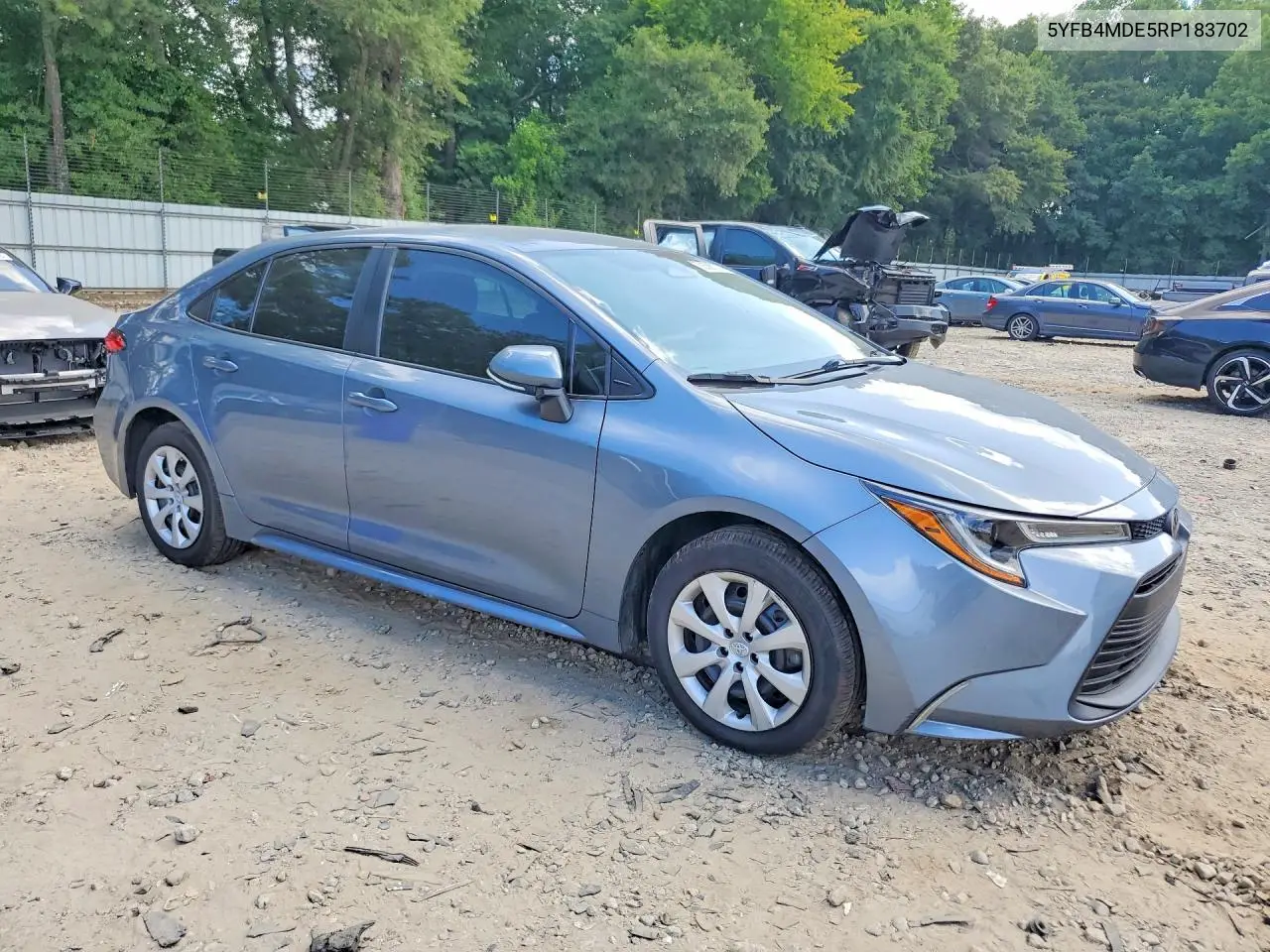 2024 Toyota Corolla Le VIN: 5YFB4MDE5RP183702 Lot: 58585776