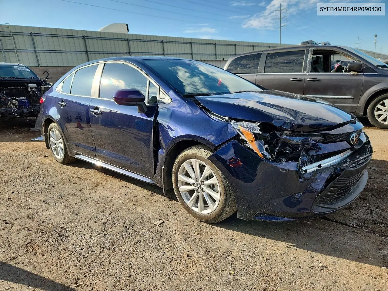 2024 Toyota Corolla Le VIN: 5YFB4MDE4RP090430 Lot: 61927246