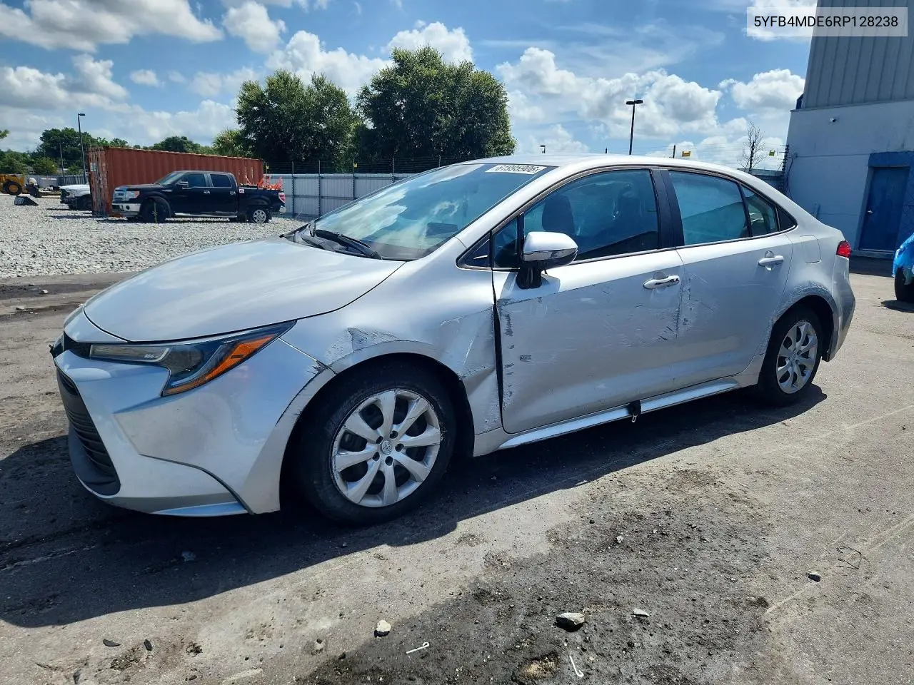 2024 Toyota Corolla Le VIN: 5YFB4MDE6RP128238 Lot: 61995906