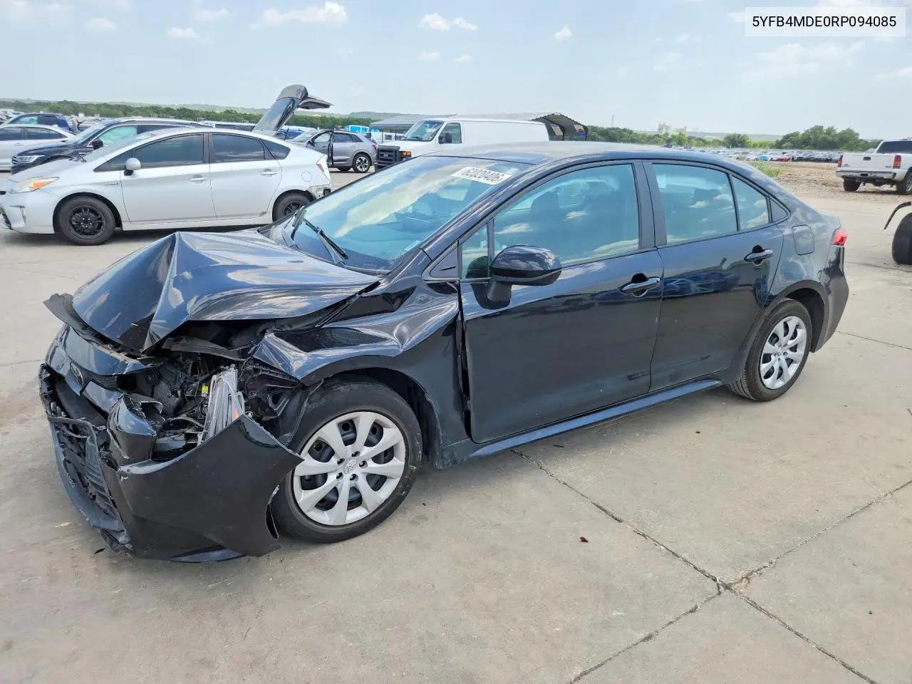 2024 Toyota Corolla Le VIN: 5YFB4MDE0RP094085 Lot: 62020406