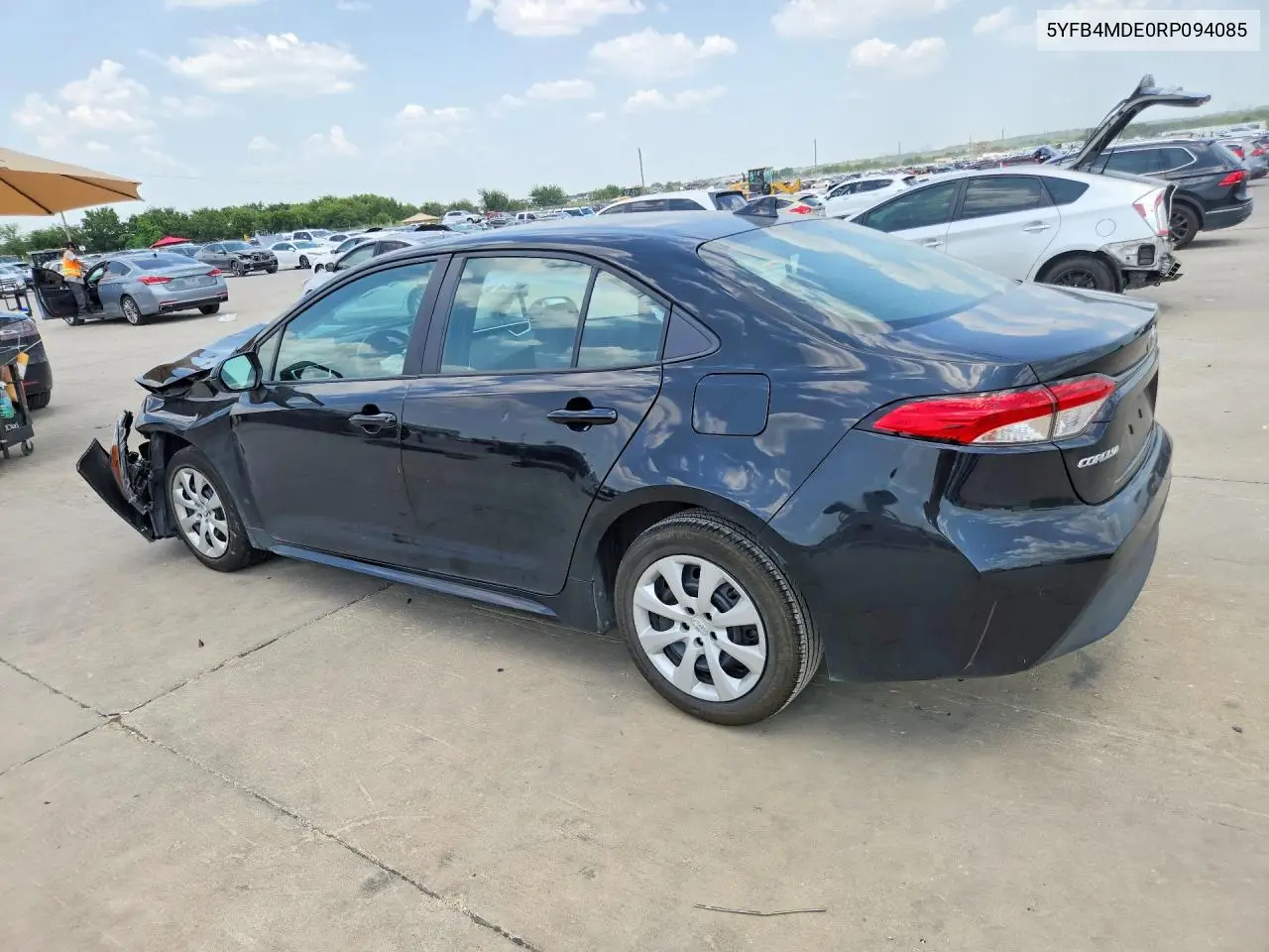 2024 Toyota Corolla Le VIN: 5YFB4MDE0RP094085 Lot: 62020406