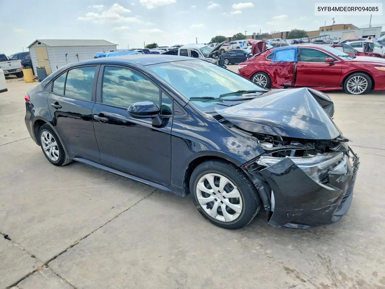 2024 Toyota Corolla Le VIN: 5YFB4MDE0RP094085 Lot: 62020406