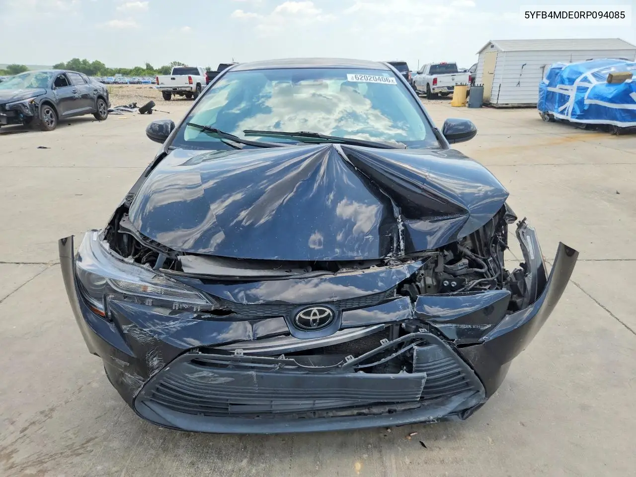 2024 Toyota Corolla Le VIN: 5YFB4MDE0RP094085 Lot: 62020406