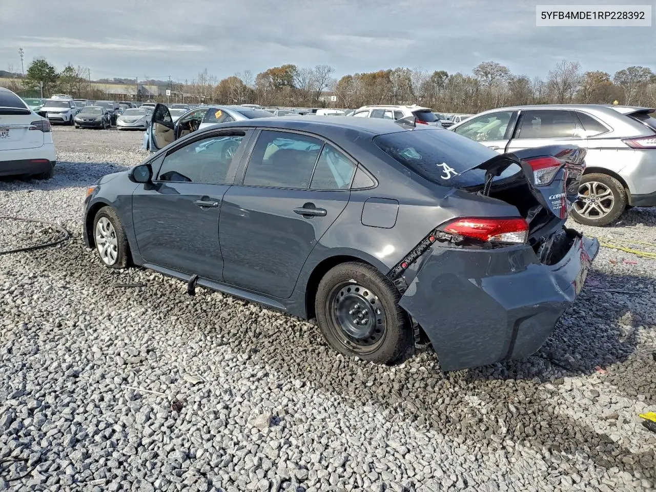 5YFB4MDE1RP228392 2024 Toyota Corolla Le