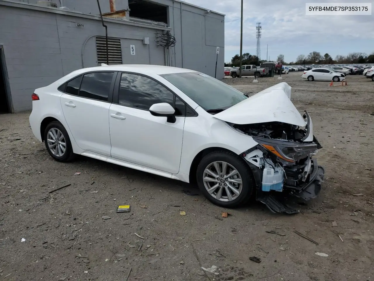 5YFB4MDE7SP353175 2025 Toyota Corolla Le