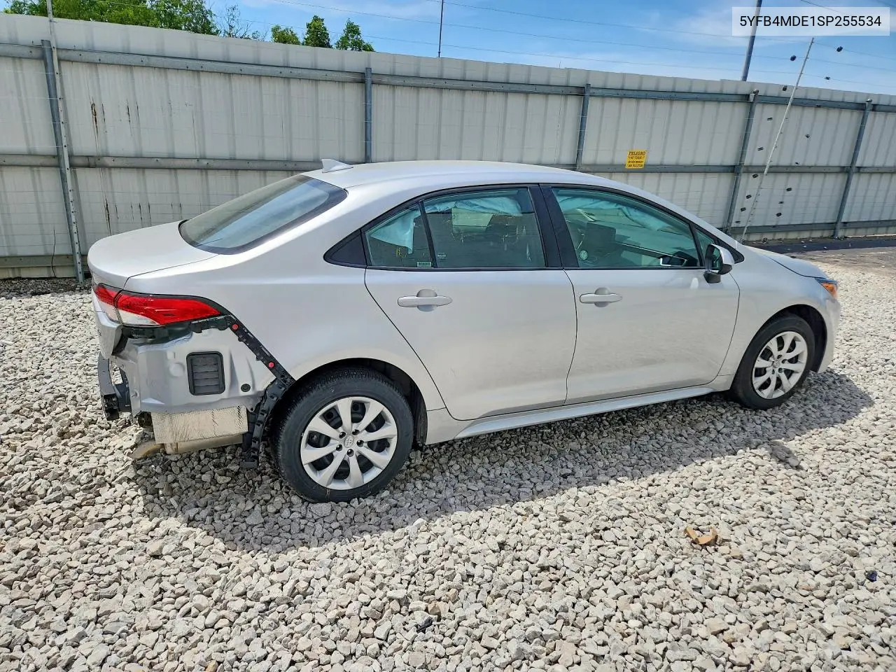 2025 Toyota Corolla Le VIN: 5YFB4MDE1SP255534 Lot: 56406246