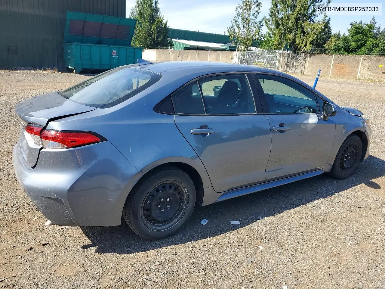 2025 Toyota Corolla Le VIN: 5YFB4MDE8SP252033 Lot: 58489986