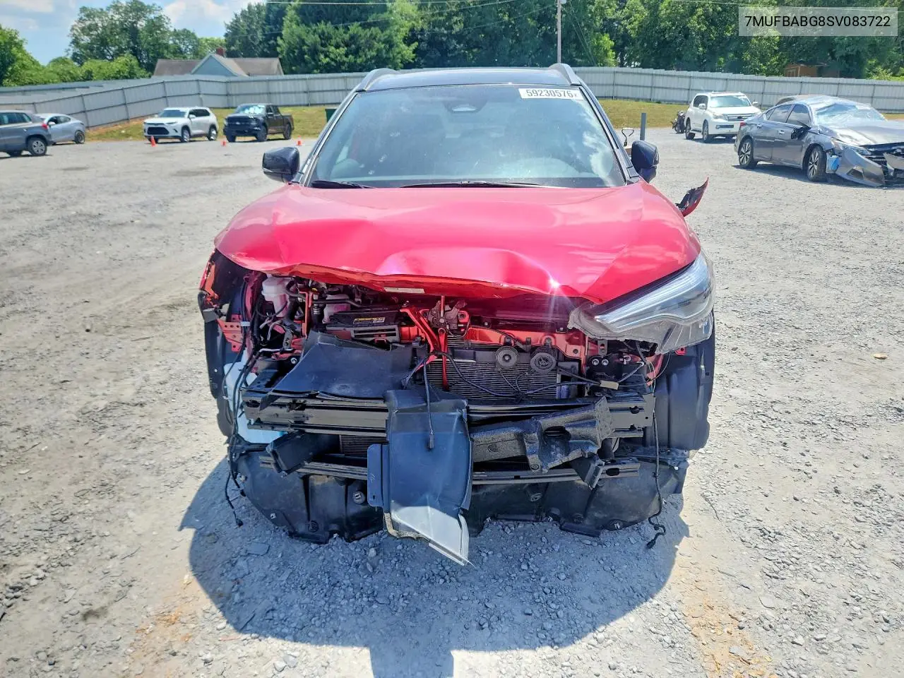 2025 Toyota Corolla Cross Hybrid Xse VIN: 7MUFBABG8SV083722 Lot: 59230576