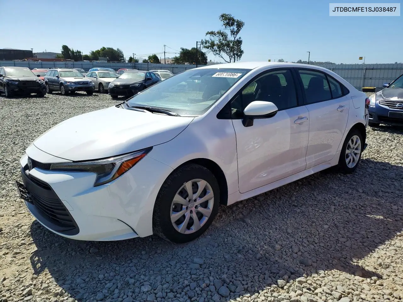 2025 Toyota Corolla Hybrid Le VIN: JTDBCMFE1SJ038487 Lot: 60620086