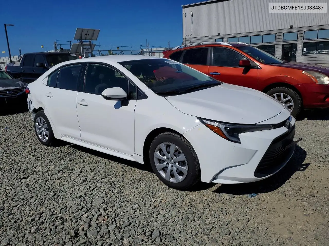 2025 Toyota Corolla Hybrid Le VIN: JTDBCMFE1SJ038487 Lot: 60620086