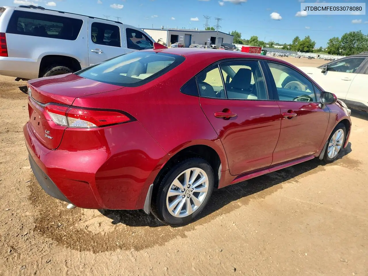 2025 Toyota Corolla Hybrid Le VIN: JTDBCMFE0S3078080 Lot: 61303706