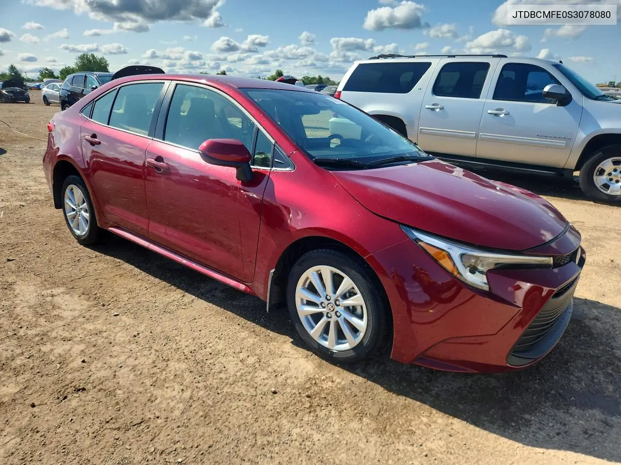 2025 Toyota Corolla Hybrid Le VIN: JTDBCMFE0S3078080 Lot: 61303706