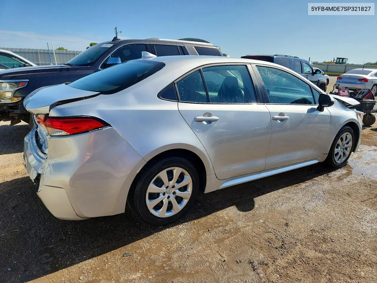 2025 Toyota Corolla Le VIN: 5YFB4MDE7SP321827 Lot: 61539646