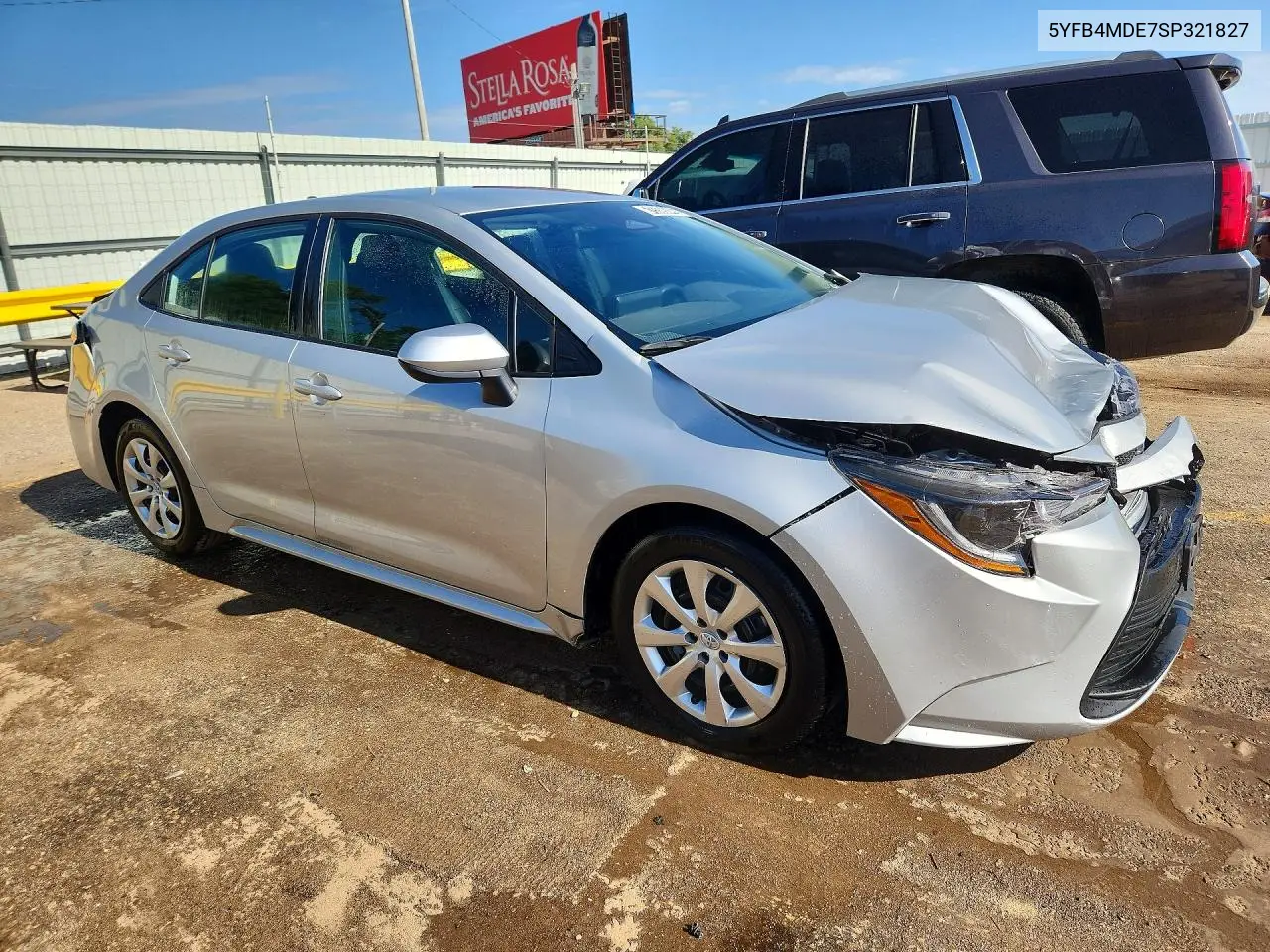 2025 Toyota Corolla Le VIN: 5YFB4MDE7SP321827 Lot: 61539646