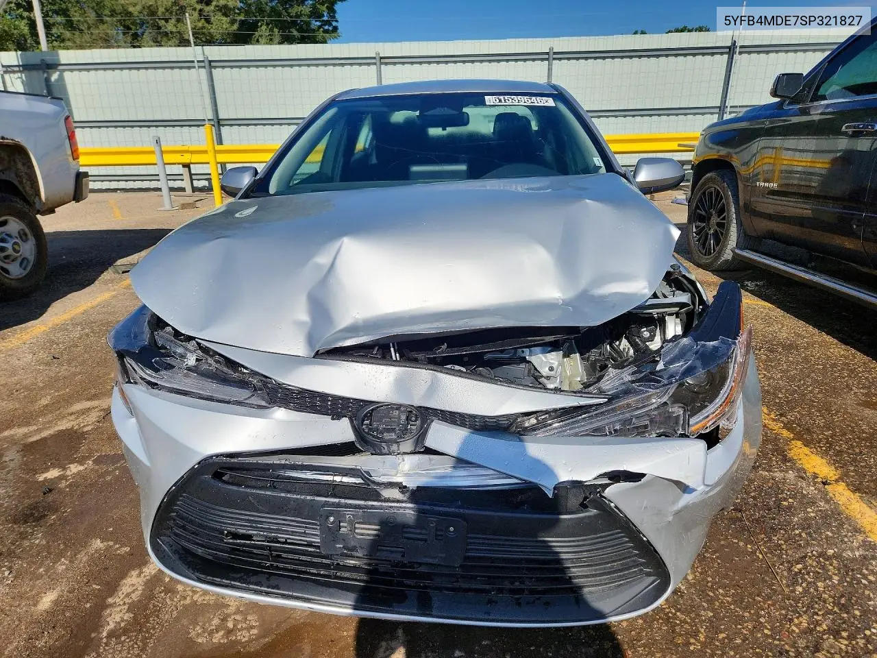 2025 Toyota Corolla Le VIN: 5YFB4MDE7SP321827 Lot: 61539646