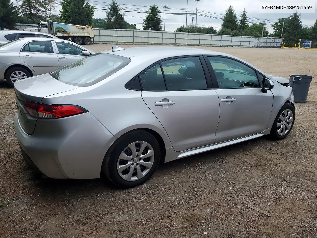 2025 Toyota Corolla Le VIN: 5YFB4MDE4SP251669 Lot: 62128786