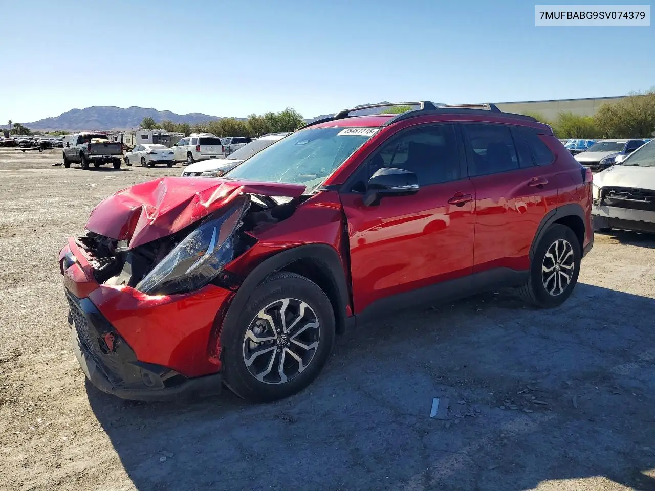 2025 Toyota Corolla Cross Hybrid Se VIN: 7MUFBABG9SV074379 Lot: 85461115