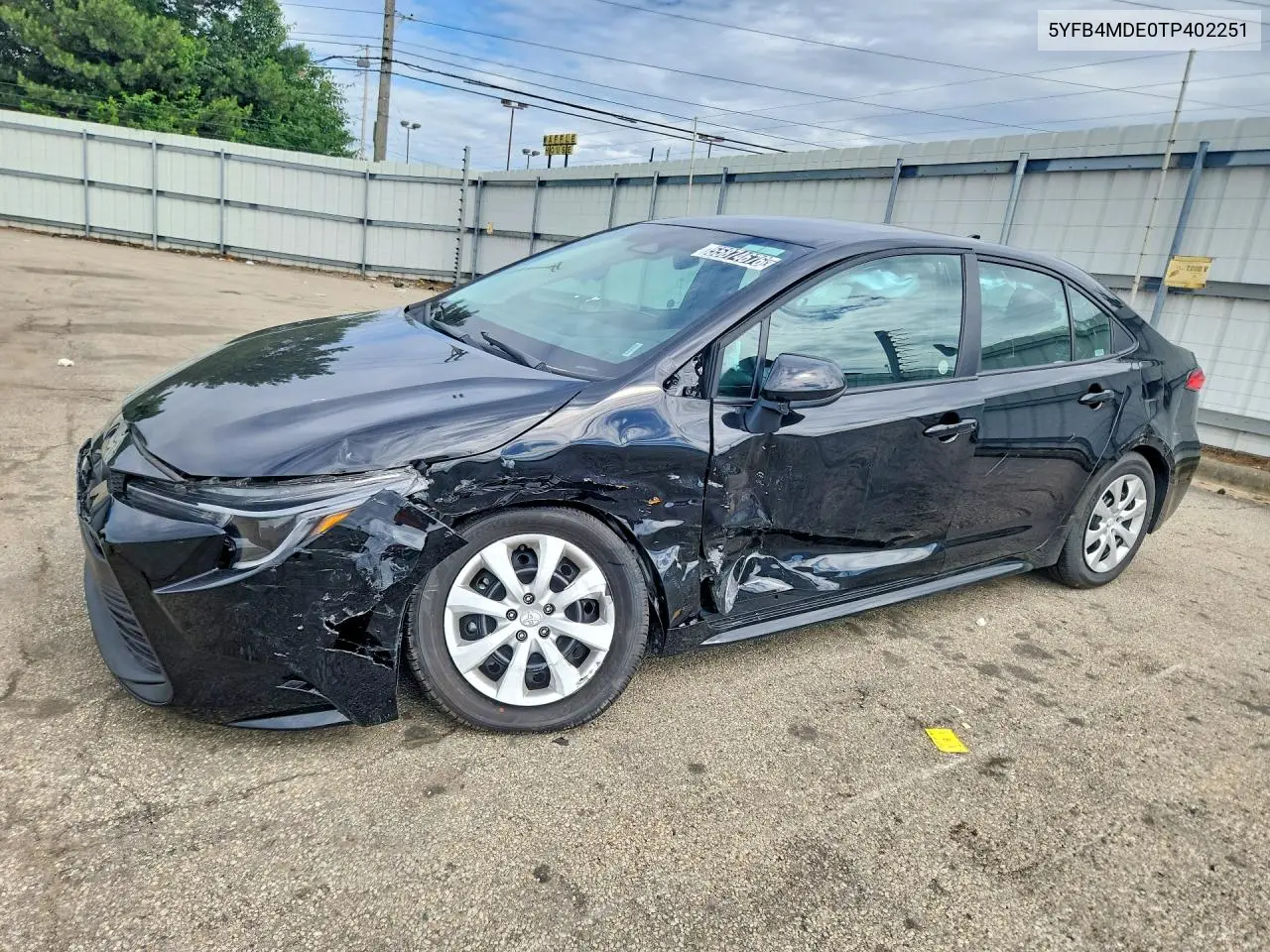 2026 Toyota Corolla Le VIN: 5YFB4MDE0TP402251 Lot: 55874676