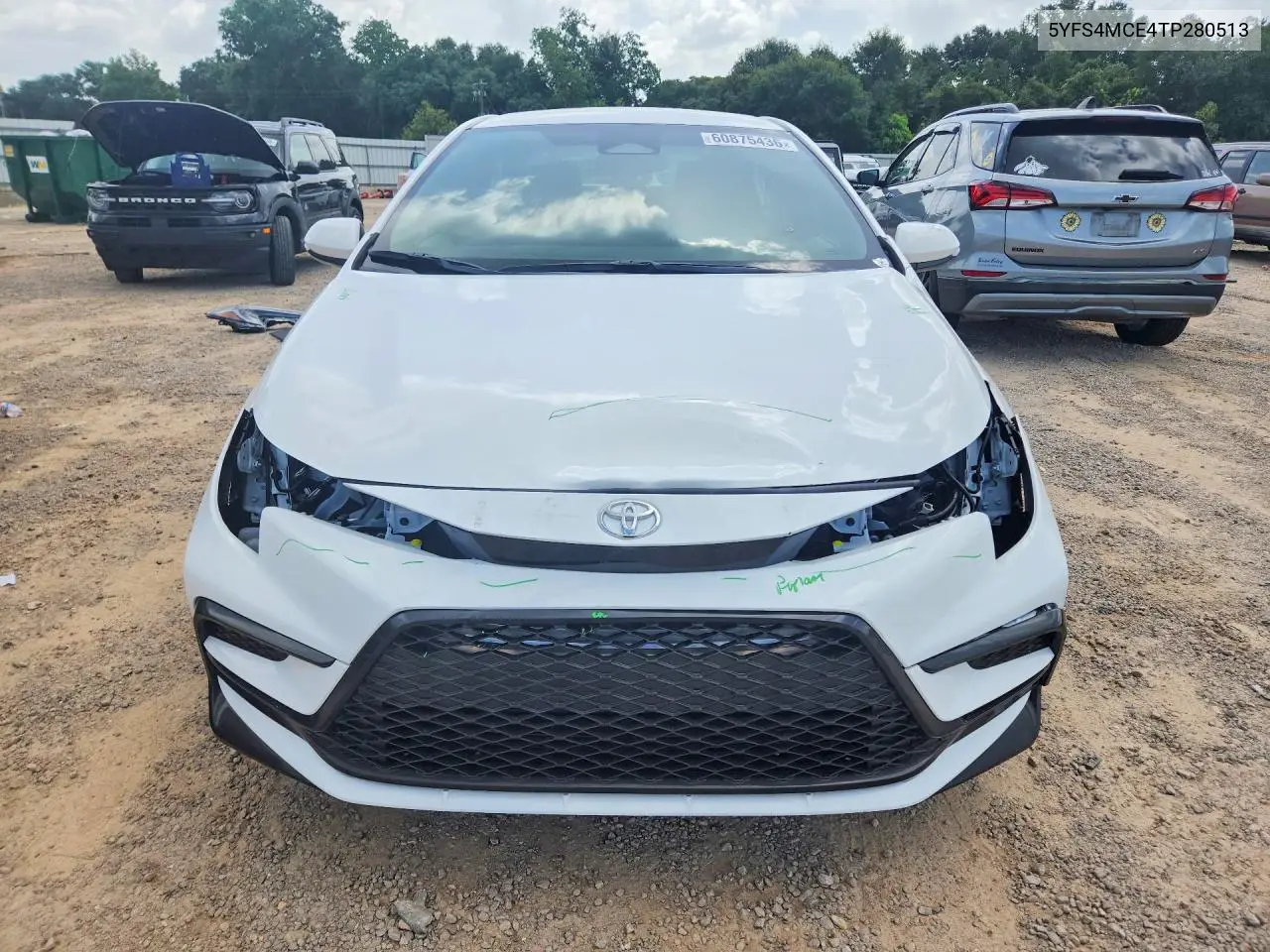 2026 Toyota Corolla Se VIN: 5YFS4MCE4TP280513 Lot: 60875436