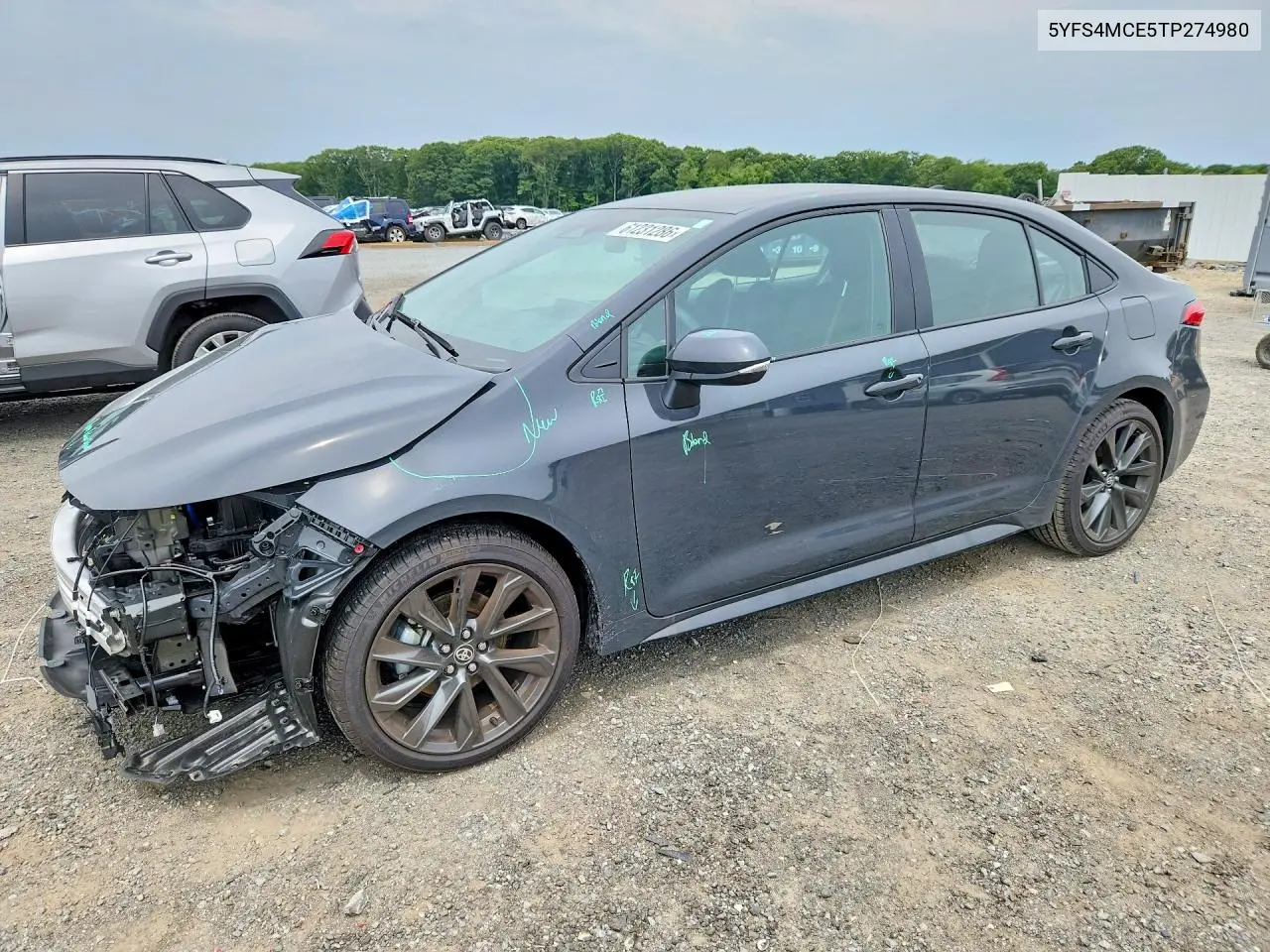 2026 Toyota Corolla Se VIN: 5YFS4MCE5TP274980 Lot: 61231286