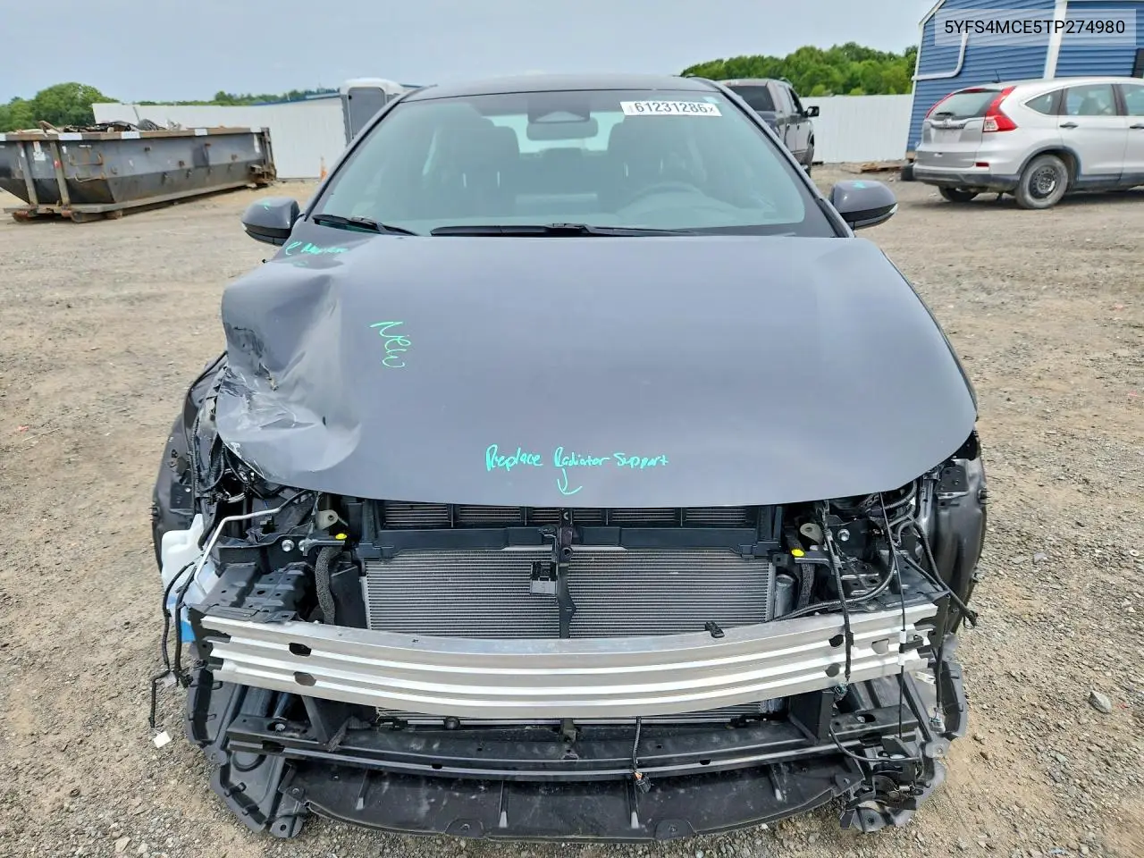 2026 Toyota Corolla Se VIN: 5YFS4MCE5TP274980 Lot: 61231286