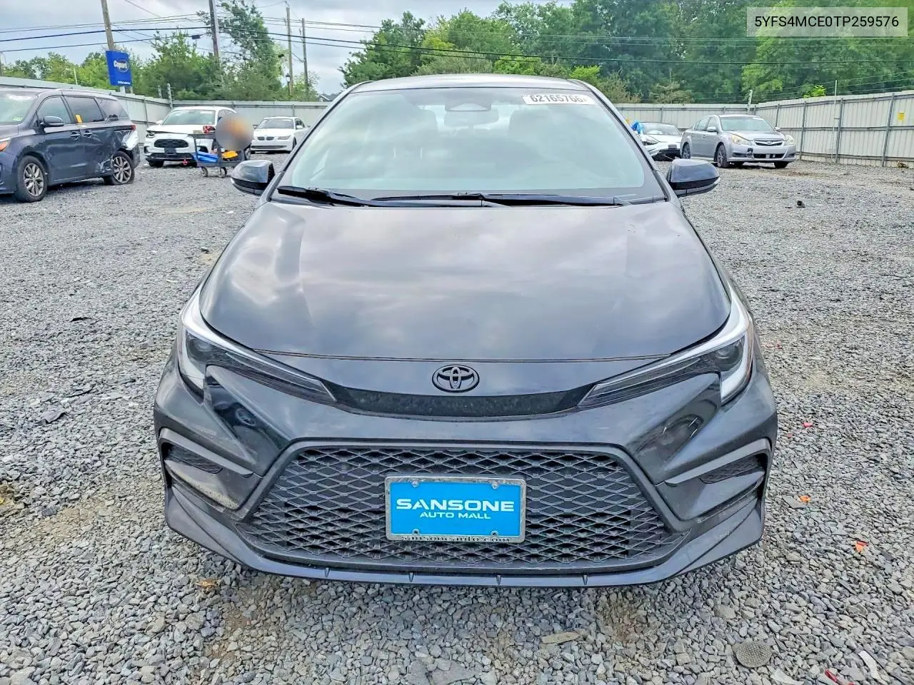 2026 Toyota Corolla Se VIN: 5YFS4MCE0TP259576 Lot: 62165766