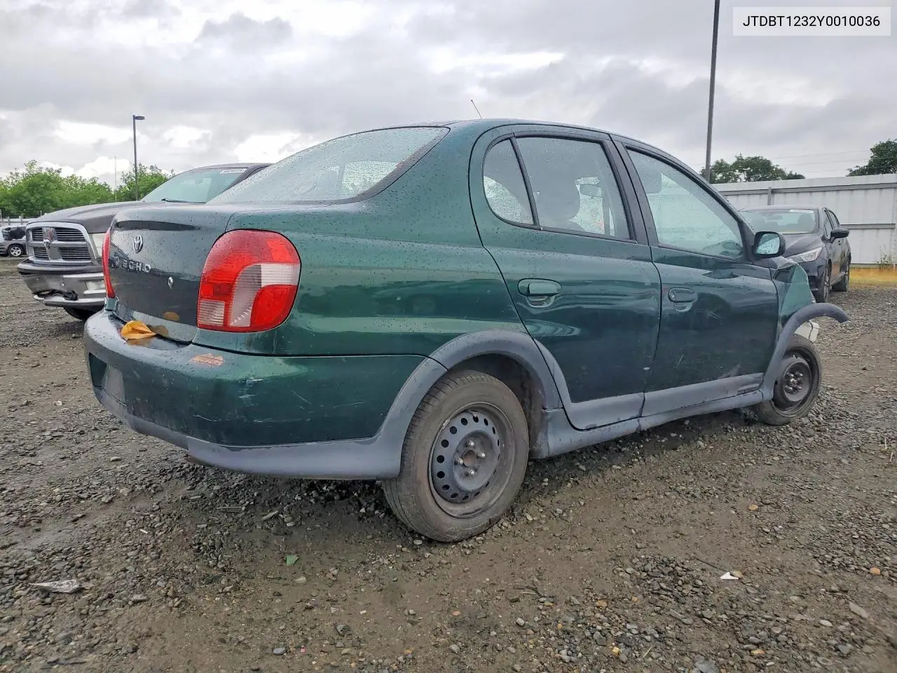 2000 Toyota Echo Base VIN: JTDBT1232Y0010036 Lot: 48119836