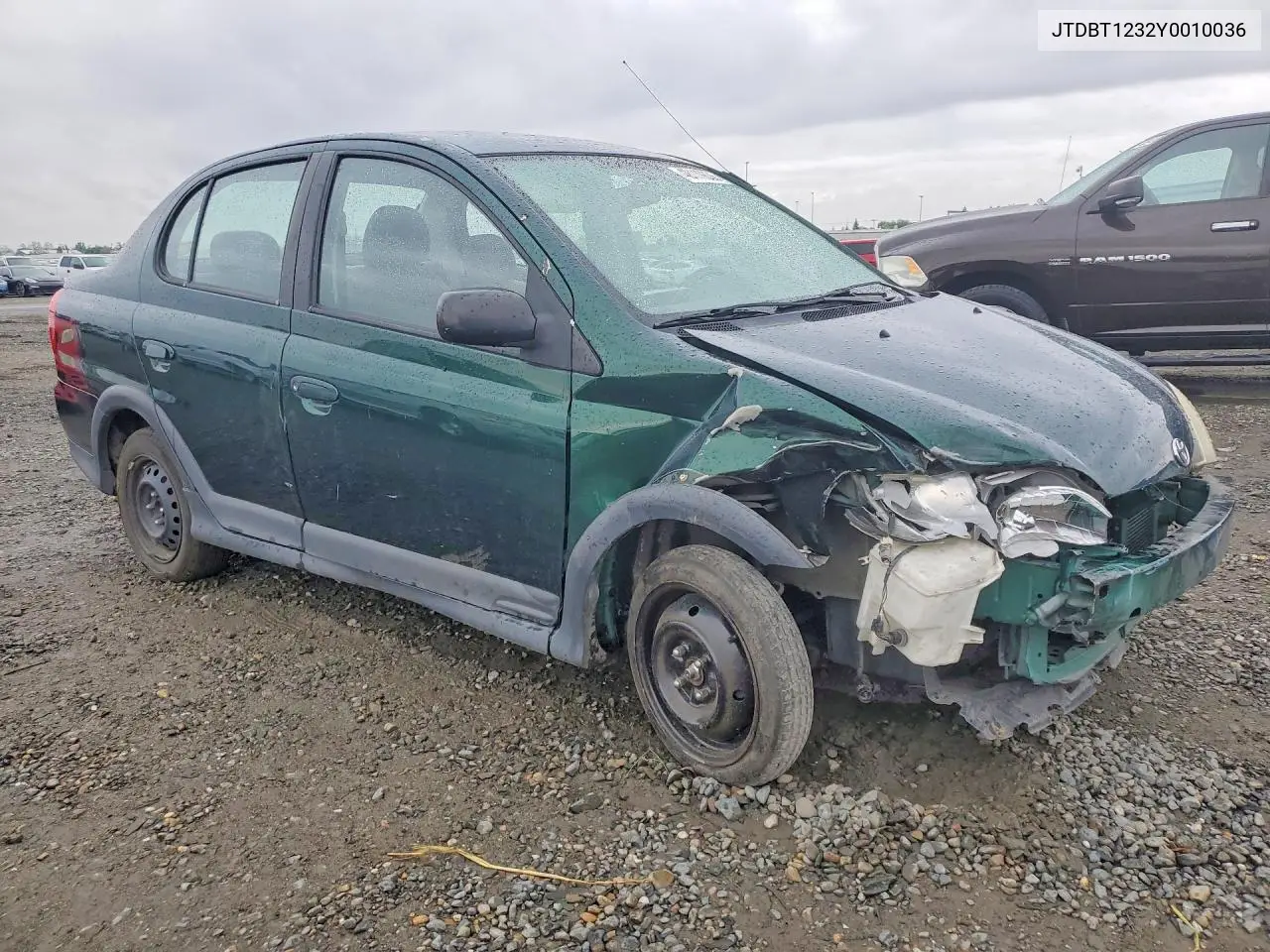2000 Toyota Echo Base VIN: JTDBT1232Y0010036 Lot: 48119836