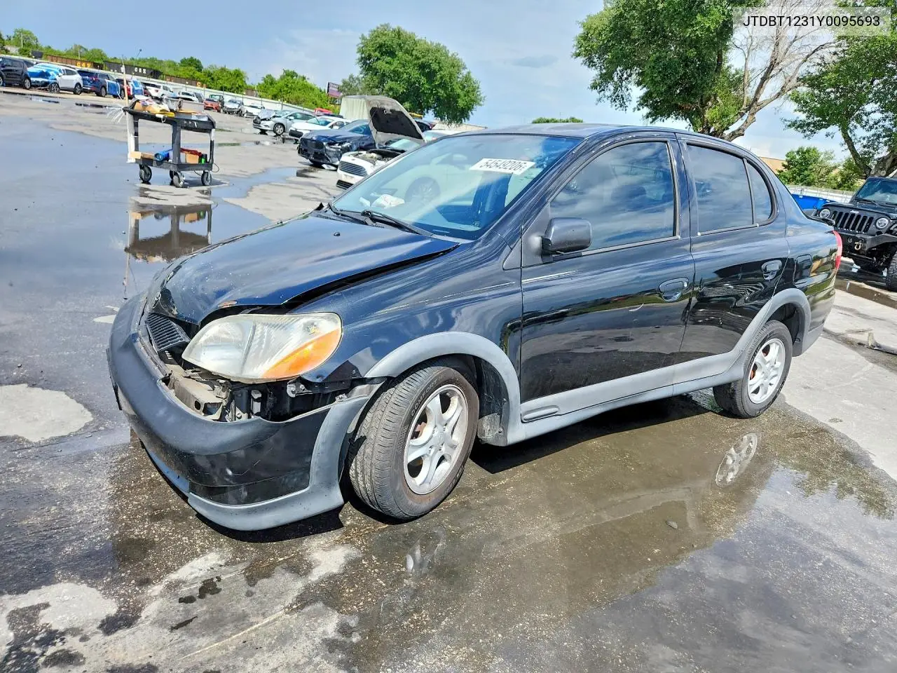2000 Toyota Echo VIN: JTDBT1231Y0095693 Lot: 54549206