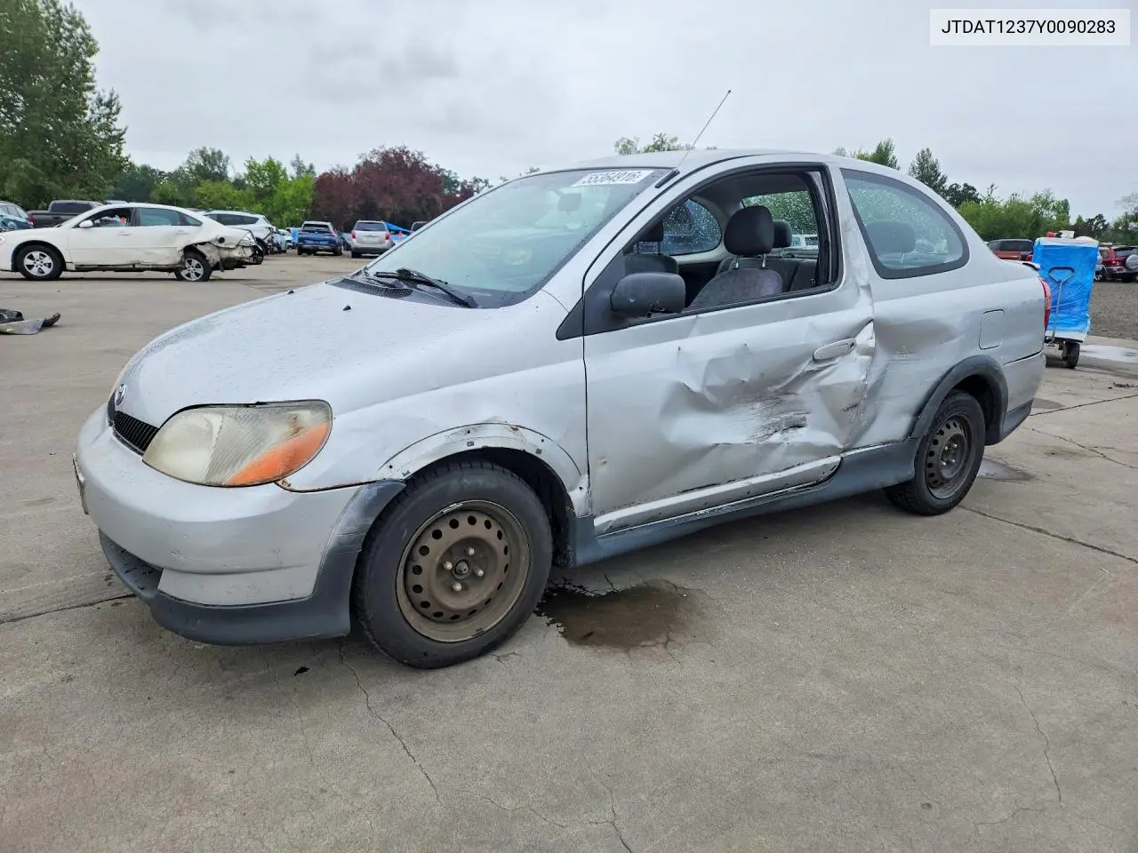 2000 Toyota Echo Base VIN: JTDAT1237Y0090283 Lot: 55364916