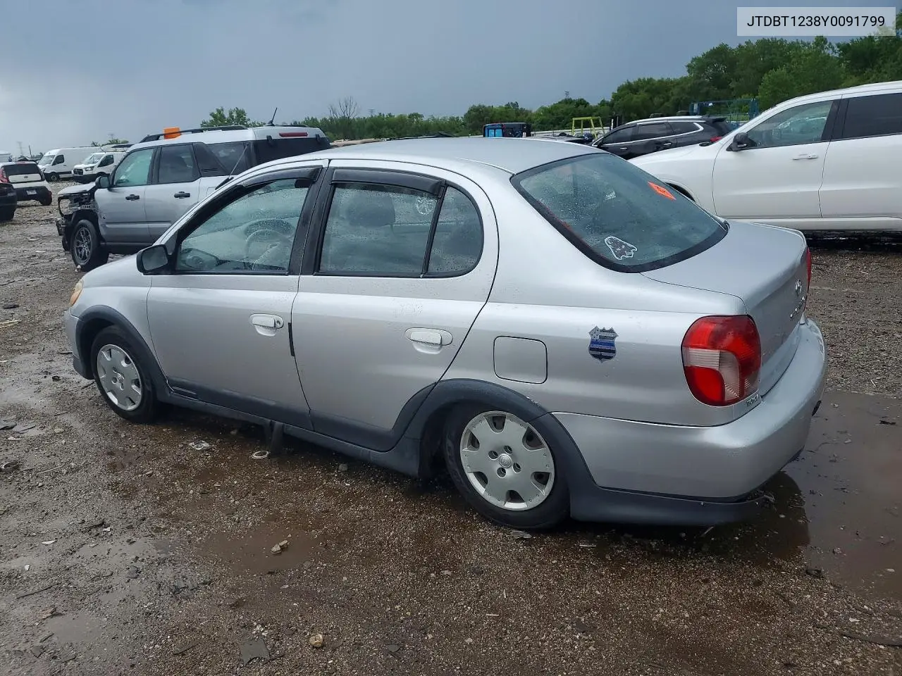 2000 Toyota Echo Base VIN: JTDBT1238Y0091799 Lot: 60464546