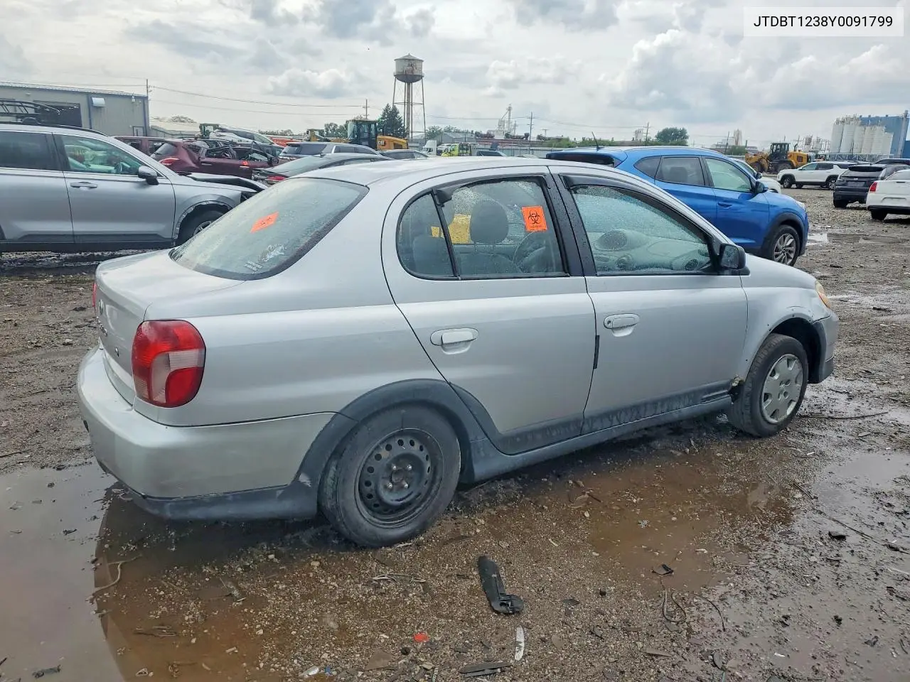 2000 Toyota Echo Base VIN: JTDBT1238Y0091799 Lot: 60464546