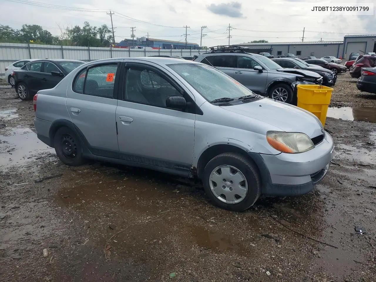 2000 Toyota Echo Base VIN: JTDBT1238Y0091799 Lot: 60464546