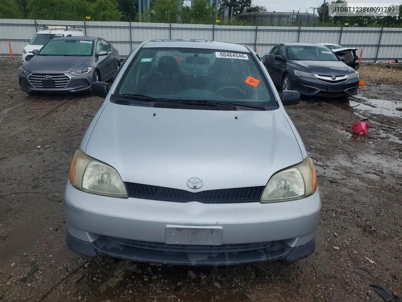 2000 Toyota Echo Base VIN: JTDBT1238Y0091799 Lot: 60464546