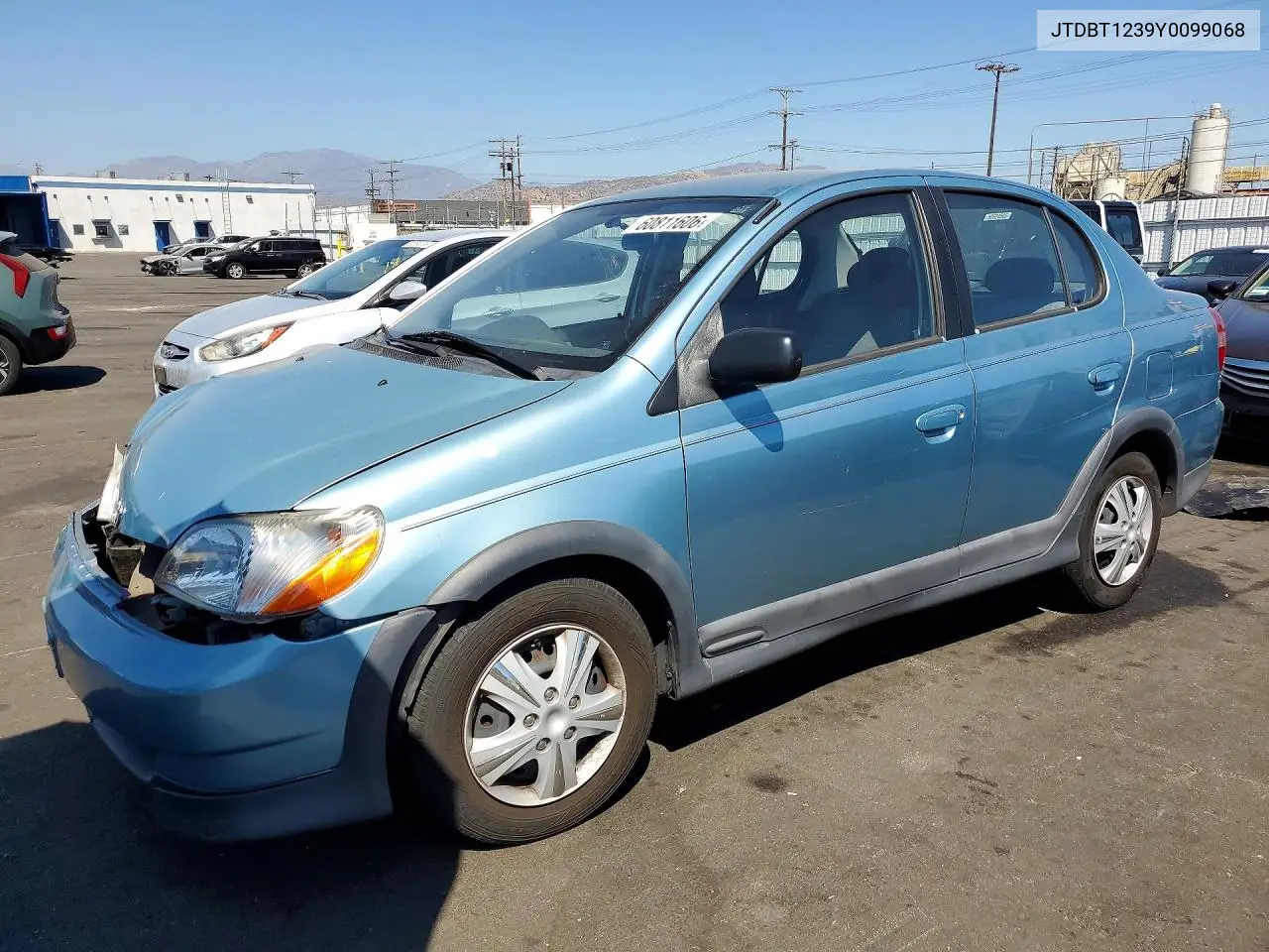 2000 Toyota Echo Base VIN: JTDBT1239Y0099068 Lot: 60811606