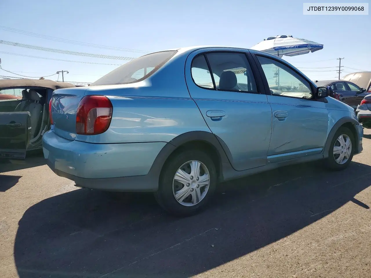 2000 Toyota Echo Base VIN: JTDBT1239Y0099068 Lot: 60811606