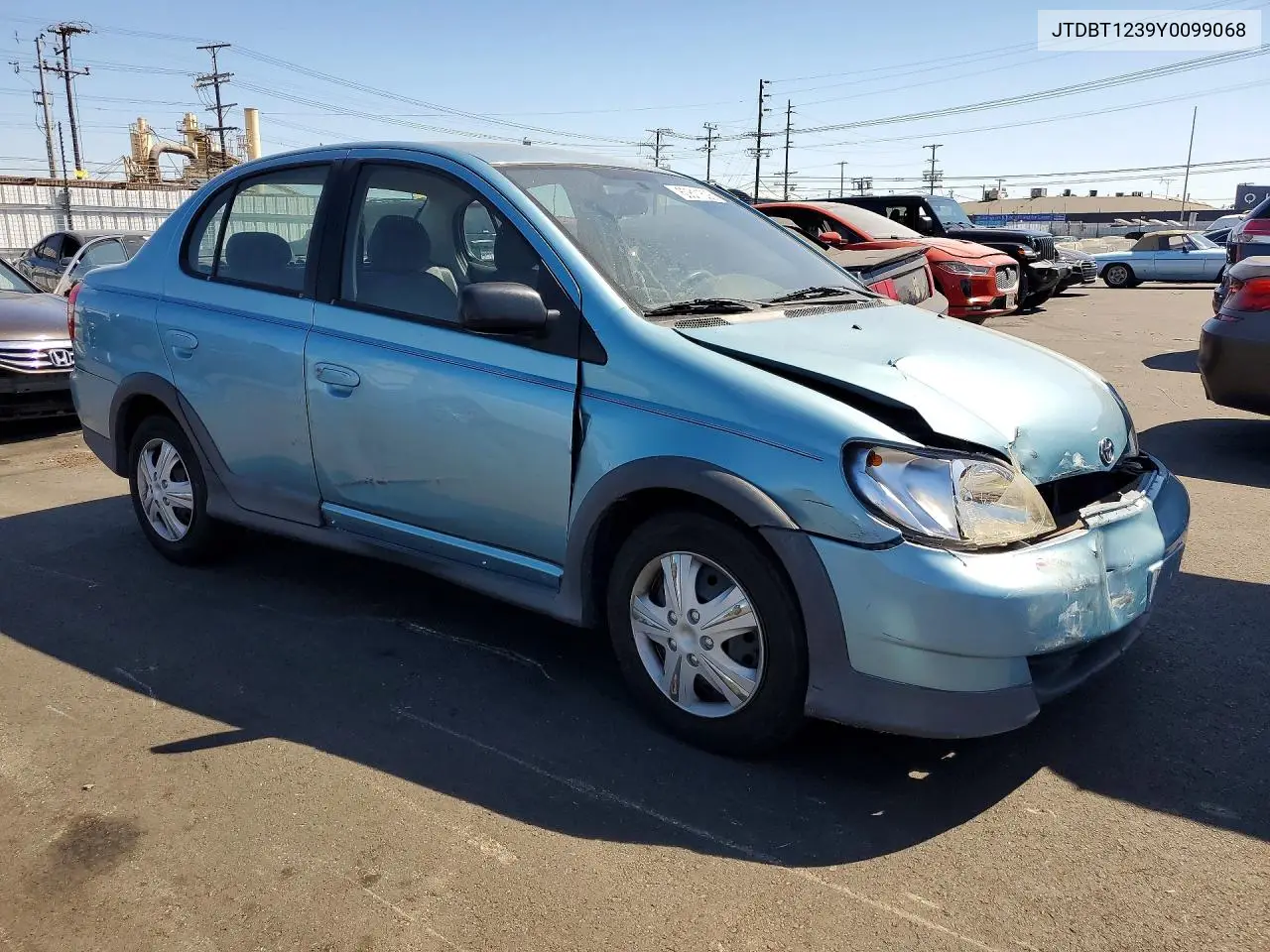 2000 Toyota Echo Base VIN: JTDBT1239Y0099068 Lot: 60811606