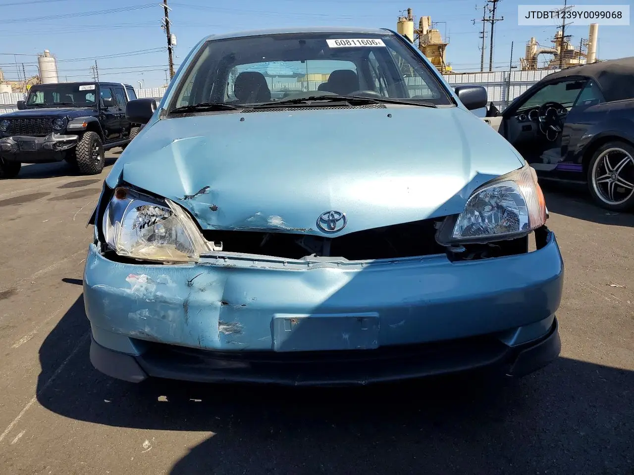 2000 Toyota Echo Base VIN: JTDBT1239Y0099068 Lot: 60811606