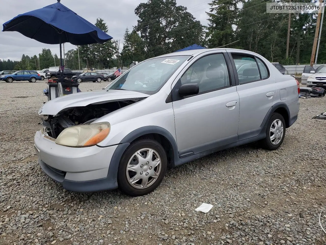 2001 Toyota Echo VIN: JTDBT123310160016 Lot: 41632266
