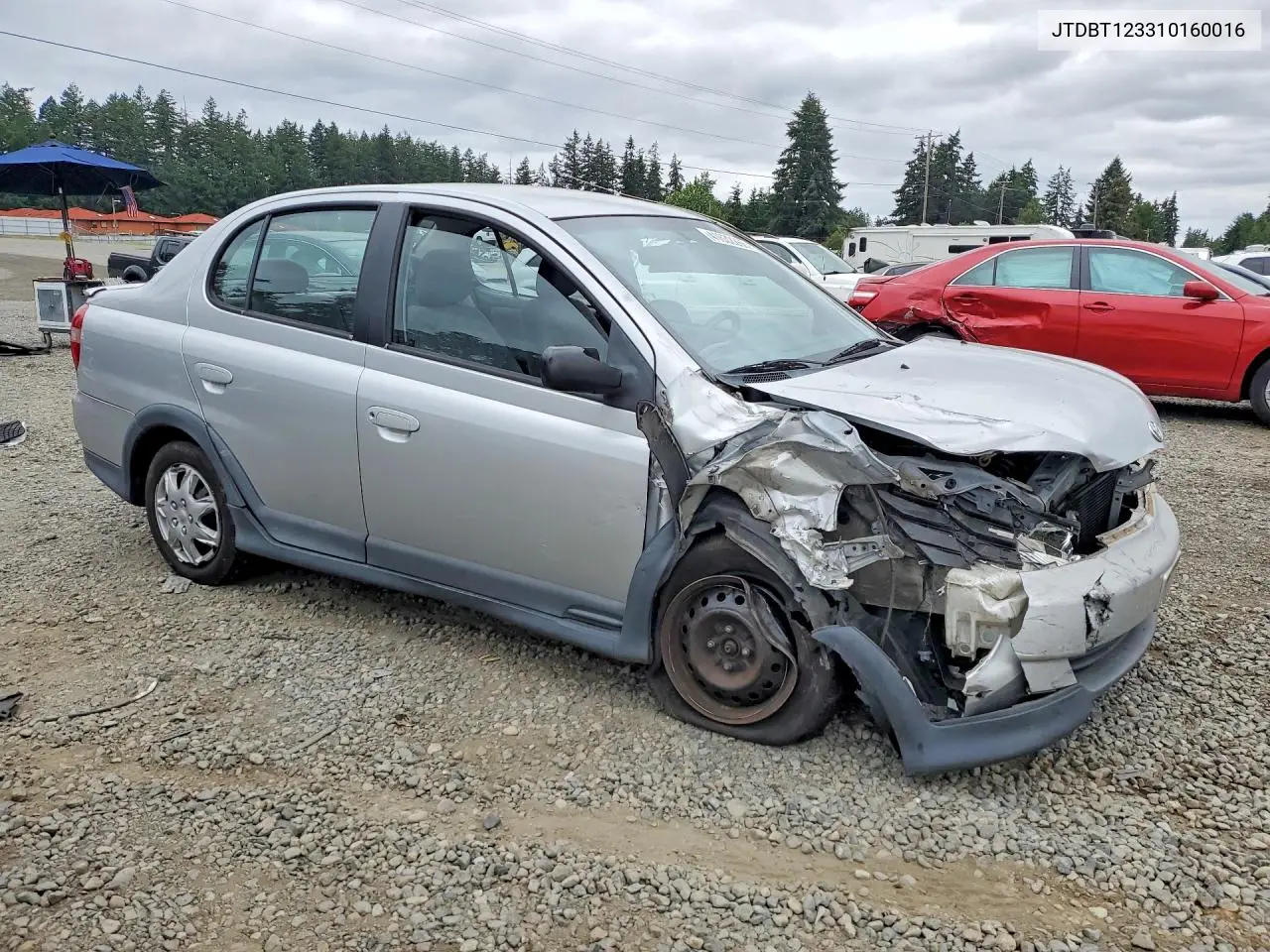 2001 Toyota Echo VIN: JTDBT123310160016 Lot: 41632266
